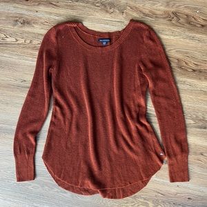 Burnt orange sweater